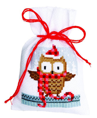 Vervaco counted herbal bags stitch kit Christmas buddies kit of 3, DIY - Image 5