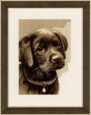 B&Q -  Labrador PuppyCounted Cross Stitch Kit: Labrador PuppyVervaco