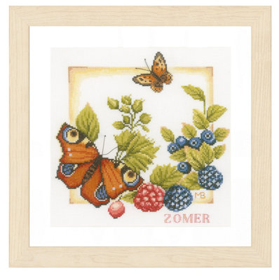 Groves Of Thames Summer - Counted Cross Stitch Kit: Summer (Evenweave) - Lanarte White