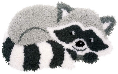 Vervaco Latch Hook Shaped Rug: Raccoon, Assorted - Image 3