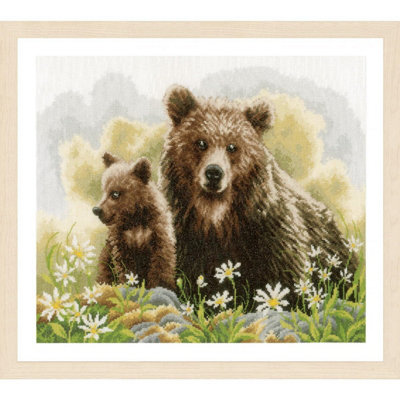 Groves Of Thames Bears In The Woods - Counted Cross Stitch Kit: Bears In The Woods - Lanarte