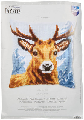 Groves Of Thames Cushion Deer - Cross Stitch Kit: Cushion: Deer - Vervaco