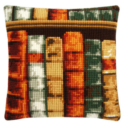 B&Q -  Cushion BooksCross Stitch Kit: Cushion: BooksVervaco
