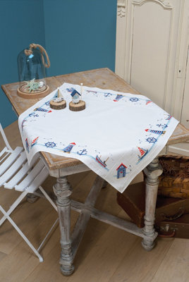B&Q -  Counted Cross Stitch Kit: Tablecloth: Maritime Design