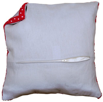 B&Q -  Cush Back W/zip GreyCushion Back: With Zipper: GreyVervaco - Image 3