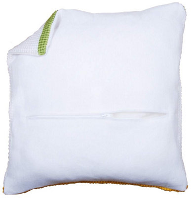 Vervaco Unisex Multicolor Cush Back W/Zip White - Cushion Back: With Zipper: White - Image 6