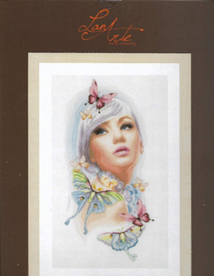 B&Q Butterfly Dreams - Counted Cross Stitch Kit: Butterfly Dreams - Lanarte White