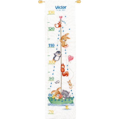 Groves Of Thames H/chart G/adventure - Counted Cross Stitch Kit: Height Chart: Our Greatest Adventure - Vervaco