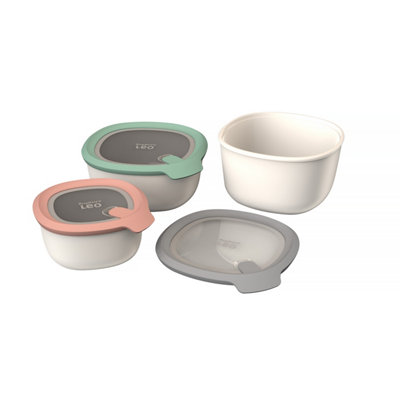 B&Q -  Set Of 3 Multi Bowls With Lids And Sealing