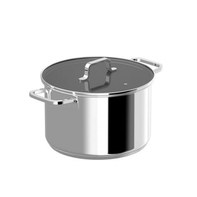Berghoff Covered Stockpot Helix 26X19Cm Recycled Stainless from B&Q