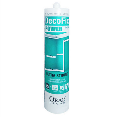 B&Q -  Orac Fdp700 Decofix Power 290Ml Extra Stength Grab Adhesive For Use With Orac Mouldings