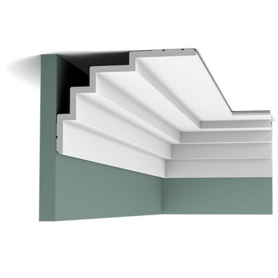 B&Q -  C393 Contemporary Coving Or Led Lighting Moulding 2 Pack4 Metres