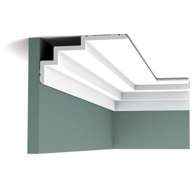 B&Q -  C392 Contemporary Coving Or Led Lighting Moulding 2 Pack4 Metres