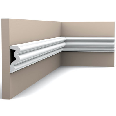 B&Q -  P4025F Flexible Autoire Dado Rail Moulding 2 Pack4 Metres