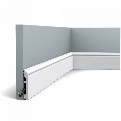 B&Q -  Sx173-Ral9003 Painted Skirting Moulding 7 Pack14 Metres