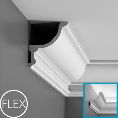 B&Q -  C901F Flexible Premium Coving Moulding2 Metres