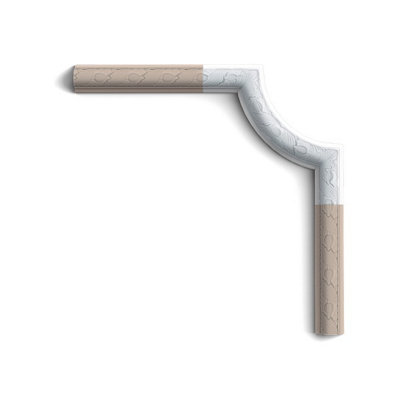 B&Q -  P101A Corner Moudling 8 Pack