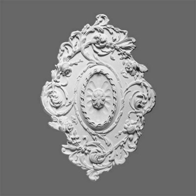 B&Q -  R22 Extravagant Leaf And Flower Motifs Ceiling Rose
