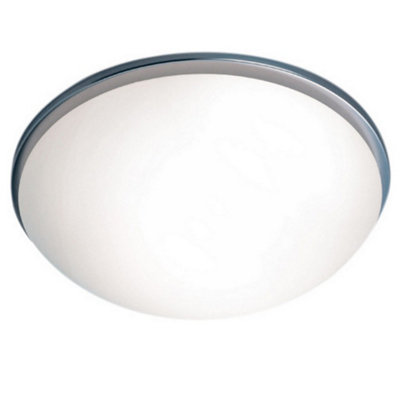 Luminosa Lighting Luminosa Flush Ceiling Light Aluminum from B&Q