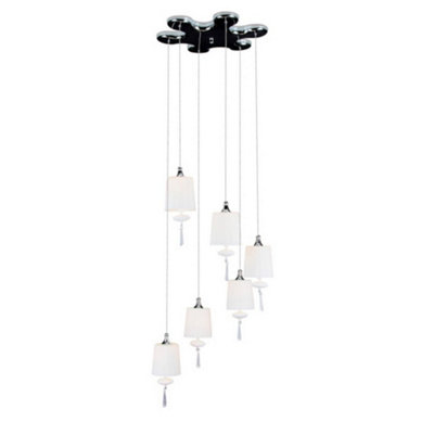 Luminosa Lighting Luminosa Dance Cluster Pendant Ceiling Light White from B&Q