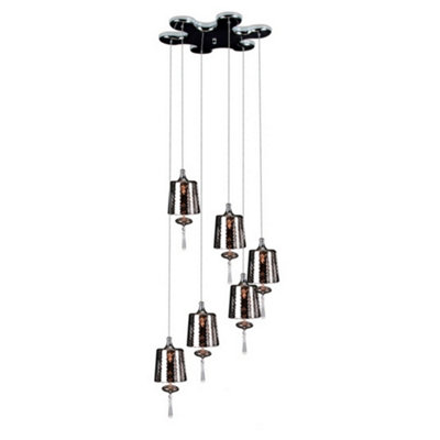 Luminosa Lighting Luminosa Dance Cluster Pendant Ceiling Light Chrome