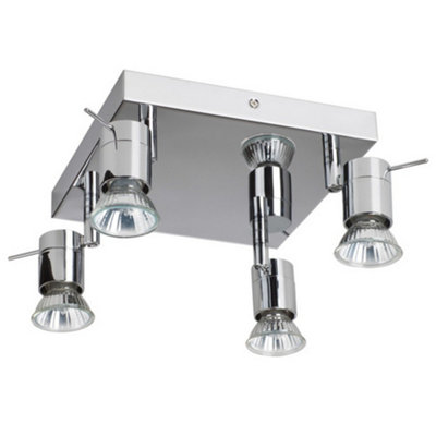 Luminosa Lighting Luminosa Penna 4 Light Spotlight Clusters Chrome from B&Q