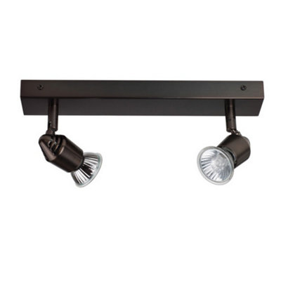 Luminosa Lighting Luminosa Bomba 2 Light Twin Spotlight Bronze