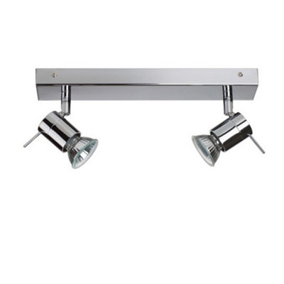 Luminosa Lighting Luminosa Penna 2 Light Twin Spotlight Chrome