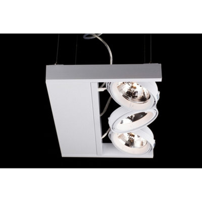 Luminosa Lighting Luminosa 3 Light Commercial Lighting White G53 Bulb from B&Q