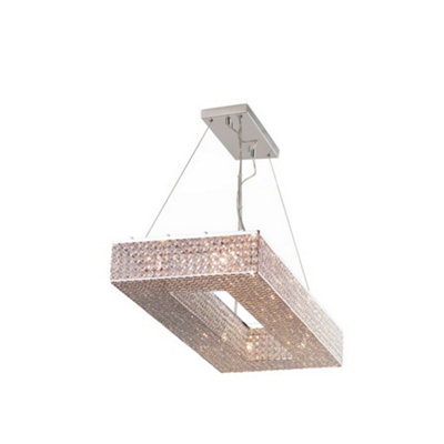 Luminosa Lighting Luminosa Treasure Pendant Ceiling Light Chrome from B&Q