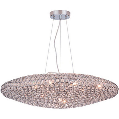 Luminosa Lighting Luminosa Treasure Pendant Ceiling Light Chrome from B&Q
