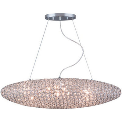 Luminosa Lighting Luminosa Treasure Pendant Ceiling Light Chrome from B&Q