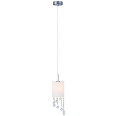Luminosa Lighting Luminosa Tango Slim Pendant Ceiling Lights Chrome from B&Q