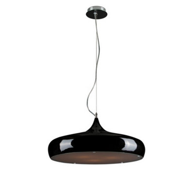 Luminosa Lighting Luminosa Corazon Dome Pendant Ceiling Lights Black from B&Q