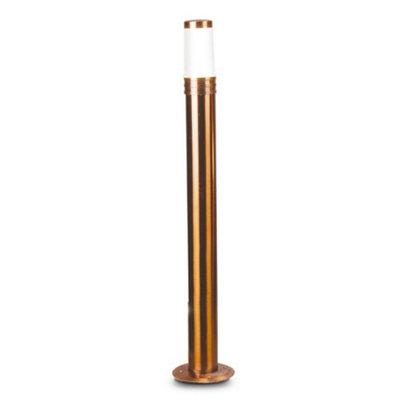 Luminosa Lighting Luminosa Inox Outdoor Bollard Brown Ip44 from B&Q