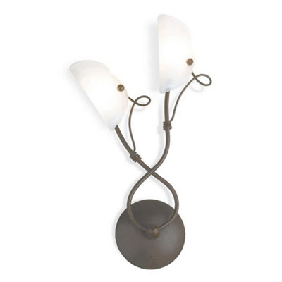 Luminosa Lighting Luminosa Wall Lamp With Shade Rust