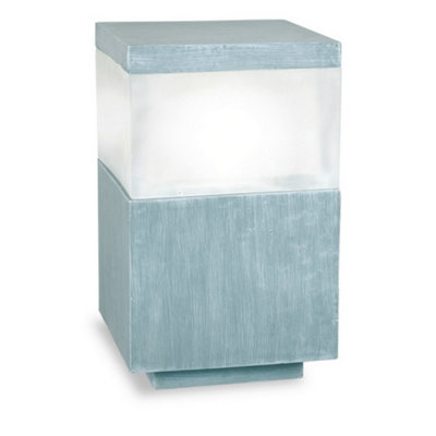 Luminosa Lighting Luminosa Qbis Outdoor Pedestal Light Gray Ip44 from B&Q