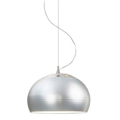 B&Q -  Luminosa Archie Dome Pendant Ceiling Lights Aluminum