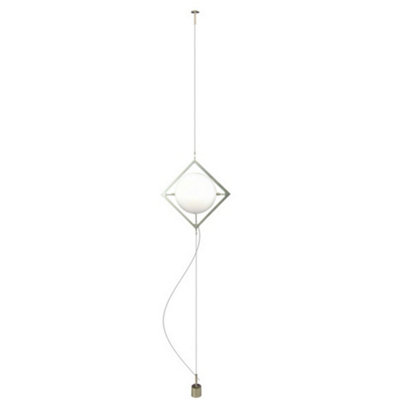 Luminosa Lighting Luminosa Pendant Ceiling Light Satin Nickel from B&Q