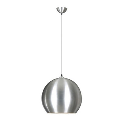 Luminosa Lighting Luminosa Penta Dome Pendant Ceiling Lights Satin Nickel from B&Q