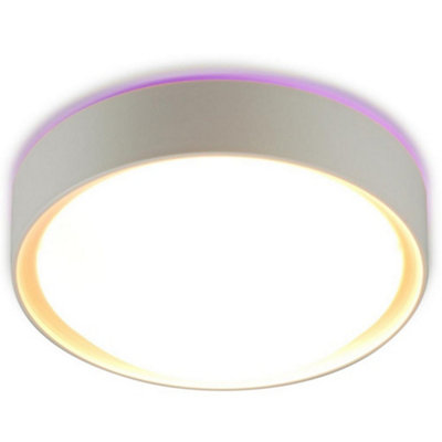 Luminosa Lighting Luminosa Colorato Flush Ceiling Light Purple from B&Q