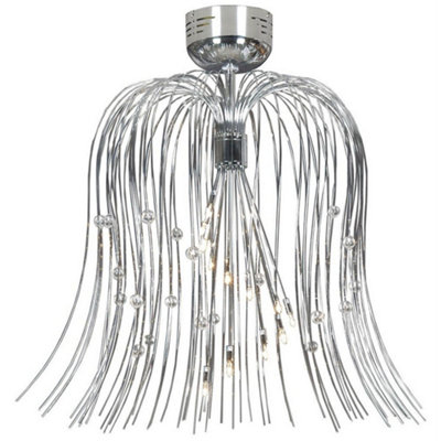 Luminosa Lighting Luminosa Victor Semi Flush Light Chrome from B&Q