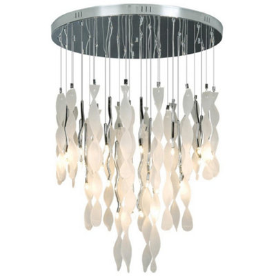 Luminosa Lighting Luminosa Papardell Cluster Pendant Ceiling Light Chrome from B&Q