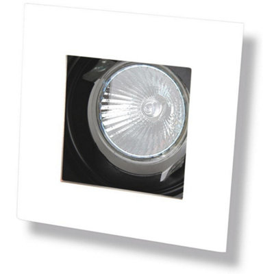Luminosa Lighting Luminosa Square Recessed Downlight Aluminum White from B&Q