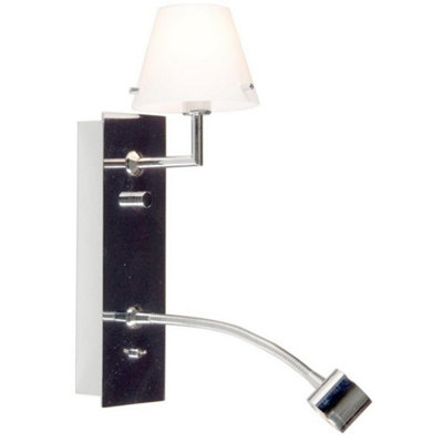 Luminosa Lighting Luminosa Jin Reading Light Chrome from B&Q