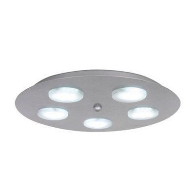 Netlighting Unisex Grey Kyoto Light Flush Ceiling Light Aluminum In Size 5 - Image 3
