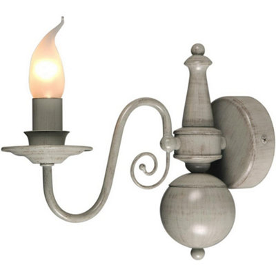 Luminosa Lighting Luminosa Brugge Candle Wall Light Gray