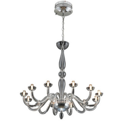 Luminosa Lighting Luminosa Volary Multi Arm Chandeliers Clear Crystal from B&Q