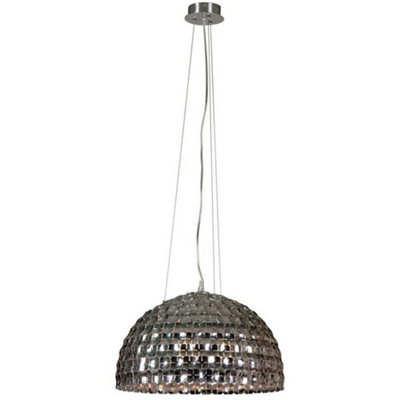 B&Q -  Luminosa Giga Dome Pendant Ceiling Lights Aluminum