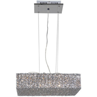 Luminosa Lighting Luminosa Wire Pendant Ceiling Light Aluminum from B&Q